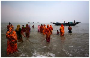 holy bath in rash mela in Sundarban